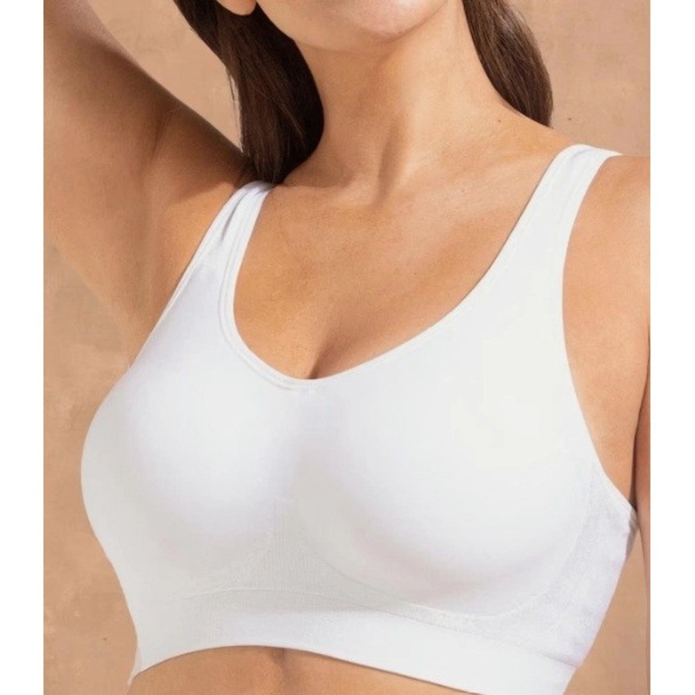 Truekind Daily Comfort Wirefree Shaper Bra Sz: 4XL Black NWT